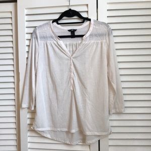 Long sleeve white blouse